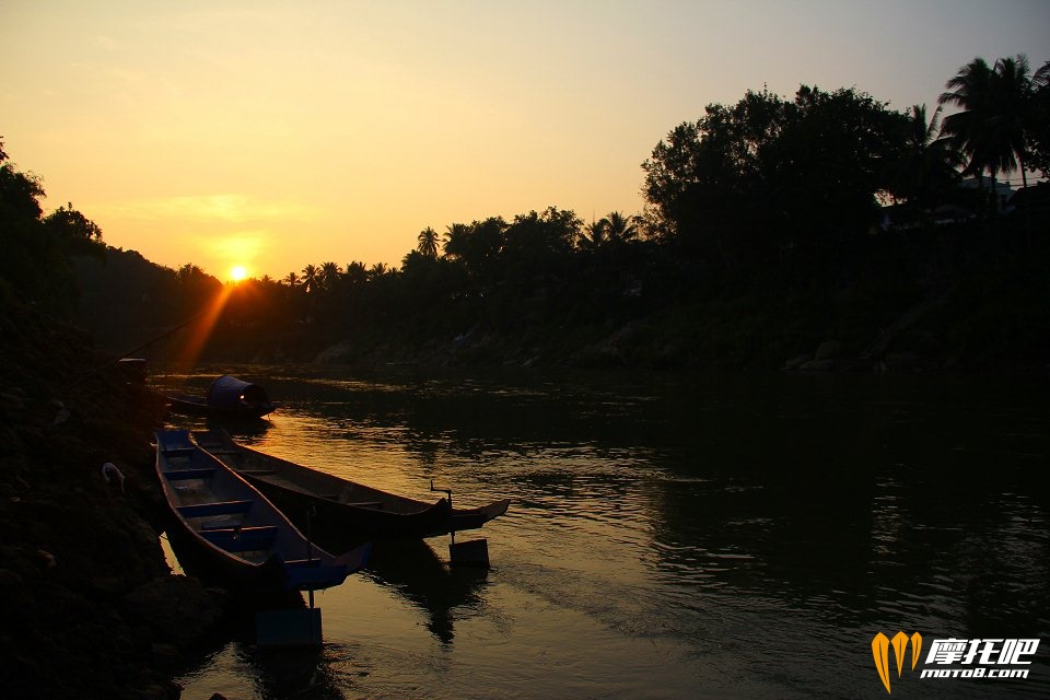 湄公河的落日